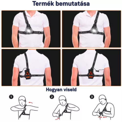 Lampă pentru piept pentru alergare