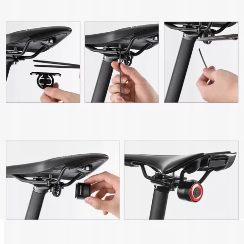 Lumină spate inteligentă pentru bicicletă ROCKBROS Q3 cu funcție de frână