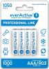 Set 4 acumulatori reîncărcabili everActive R03/AAA Ni-MH 1050 mAh, 1,2 V