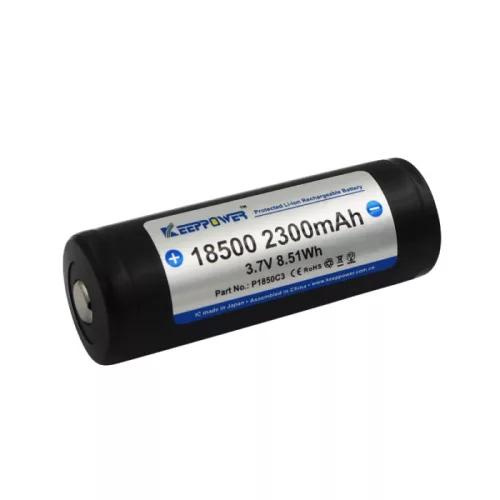 Acumulator reîncărcabil protejat Keeppower 18500 Li-Ion, 2300 mAh