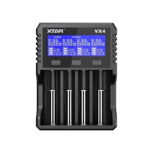 Xtar VX4 încărcător de acumulatori cu funcție de test pentru toate tipurile de acumulatori