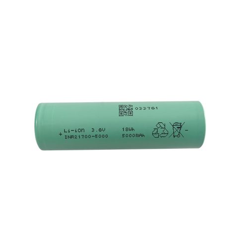 Baterie Li-ion reîncărcabilă EVE INR21700 50PL cu curent mare de 125A și capacitate de 5000 mAh A grade green