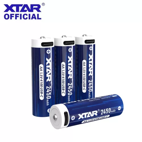 XTAR 4 baterii AA 4100mWh/2450mAh USB-C reîncărcabile
