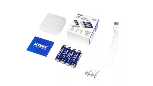 XTAR 4 baterii AA 4100mWh/2450mAh USB-C reîncărcabile