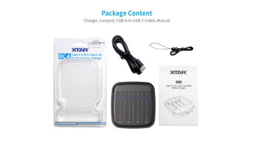Xtar BC4 încărcător pentru acumulatori de 1,5 V pentru AA și AAA