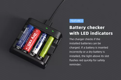 Xtar L4 încărcător pentru acumulatori de 1,5 V