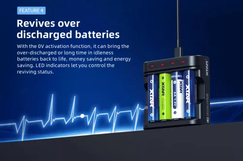 Xtar L4 încărcător pentru acumulatori de 1,5 V