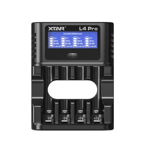  Încărcător inteligent XTAR L4 Pro pentru baterii AA/AAA 1,2V NI-MH și 1,5V litiu