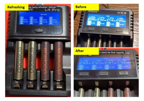  Încărcător inteligent XTAR L4 Pro pentru baterii AA/AAA 1,2V NI-MH și 1,5V litiu