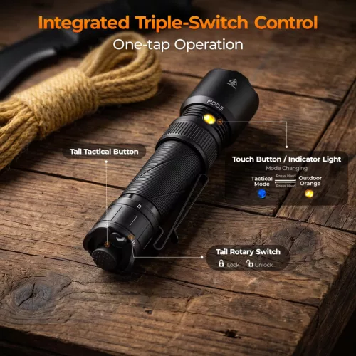 SOFIRN SK31 6800 lumeni – lanternă tactică și de serviciu reîncărcabilă USB-C