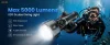 Lanternă de scufundări Sofirn SD11, 5000LM, CRI 90, lanternă rezistentă la apă reîncărcabilă cu lumină roșie de 660NM, 3000K-6500K, USB-C, IPX8, cu montură de 1/4", șnur, pentru fotografie subacvatică, pescuit, lucru în apă