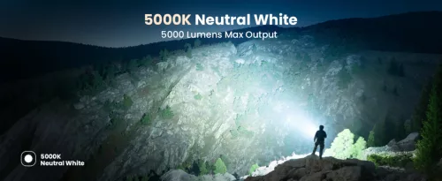 Lanternă de scufundări Sofirn SD11, 5000LM, CRI 90, lanternă rezistentă la apă reîncărcabilă cu lumină roșie de 660NM, 3000K-6500K, USB-C, IPX8, cu montură de 1/4", șnur, pentru fotografie subacvatică, pescuit, lucru în apă