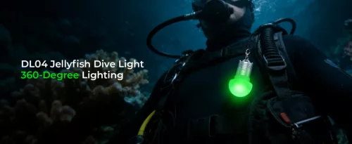 Lanternă de scufundare Wurkkos DL04 RGB