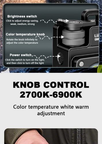 LiitoKala XY-009 Lanternă multifuncțională pentru camping – 3500 lumeni, IPX4 rezistentă la apă, magnetică și portabilă pentru exterior.