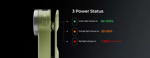  Lanternă Wurkkos HD03 reîncărcabilă EDC cu clips, 680 lumeni, Albastru