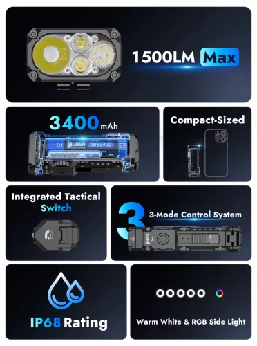 Wuben X4 – Lanternă compactă și puternică