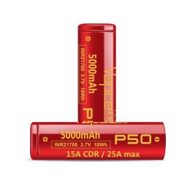   Vapcell P50 5000mAh 25/15A acumulator litiu-ion încărcabil 21700