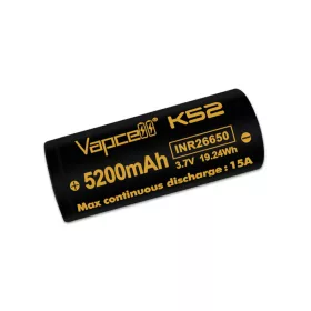   Vapcell K52 26650 5200mAh acumulator litiu-ion încărcabil conic