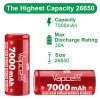 Vapcell 26650 7000mAh K70 baterie li-ion protejată
