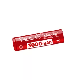   Acumulator Li-ion reîncărcabil Vapcell Z30 18650 cu o capacitate de 3000 mAh și o descărcare maximă de 80 A