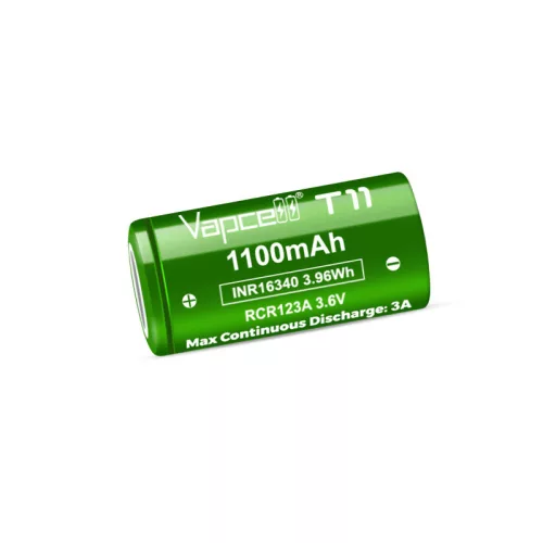 Acumulator Li-ion reîncărcabil Vapcell INR 16340 T11 1100mAh 3A 